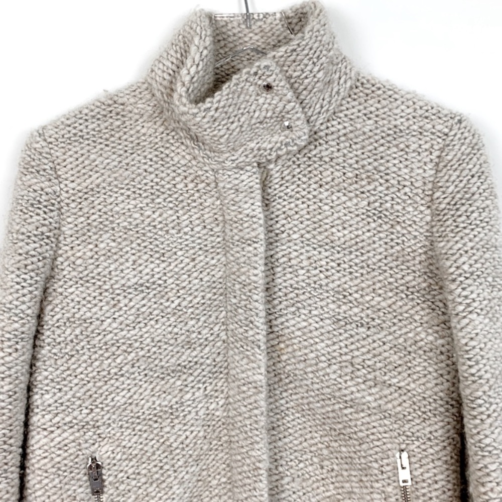 IRO Boucle Ajuma Knit Jacket Oatmeal